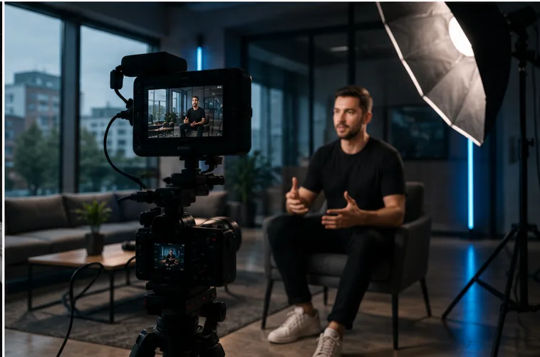 Interview-Aufnahme mit Kamera